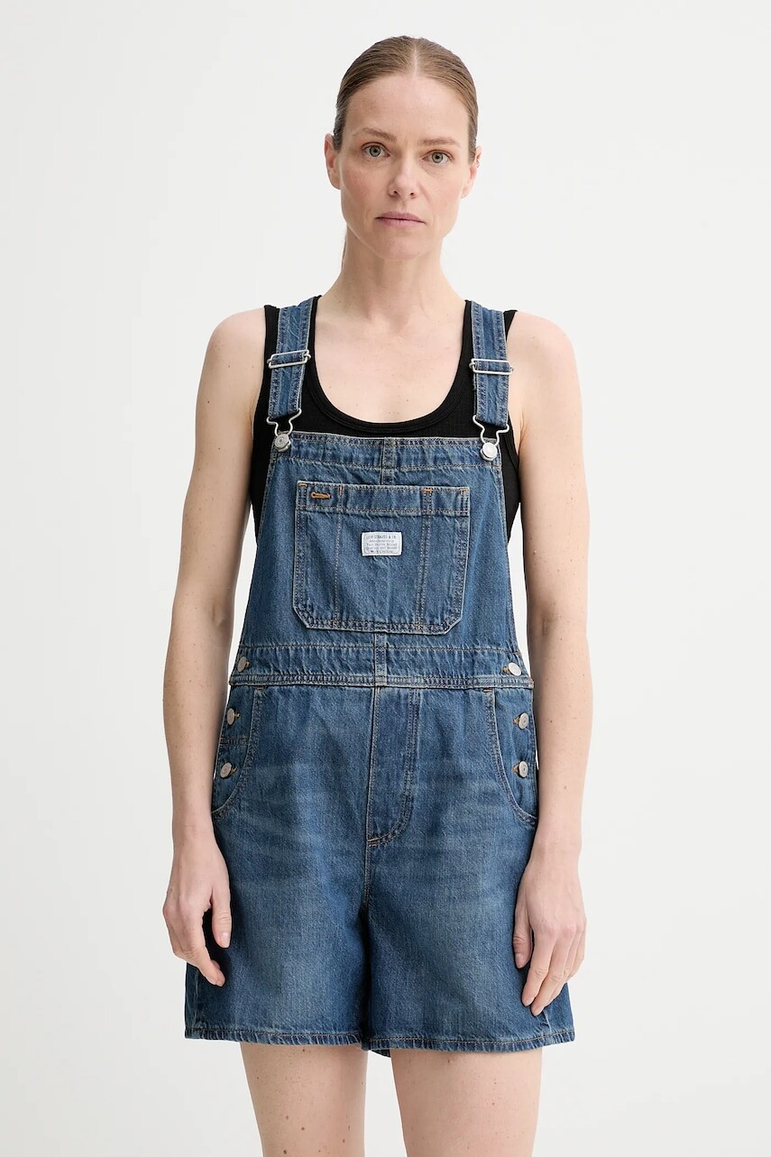 Rifľové nohavice na traky Levi's UTILITY SHORTALL UTILITY SHORTALL 001UY,UTILITY SHORTALL