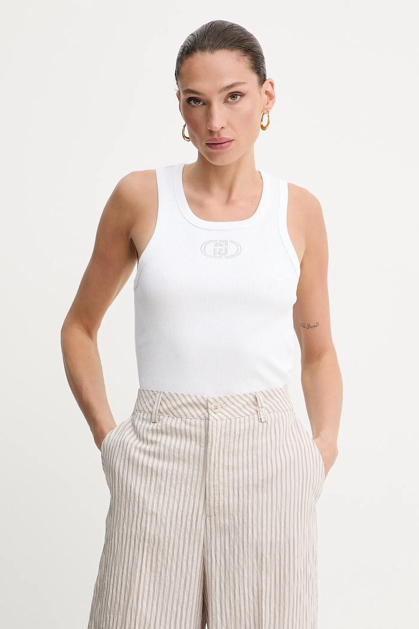 Top Liu Jo biela farba, WA5367.J0295