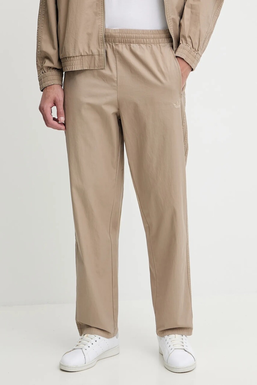 Bavlnené nohavice adidas Originals Firebird Pants zelená farba, rovný strih, KC0689