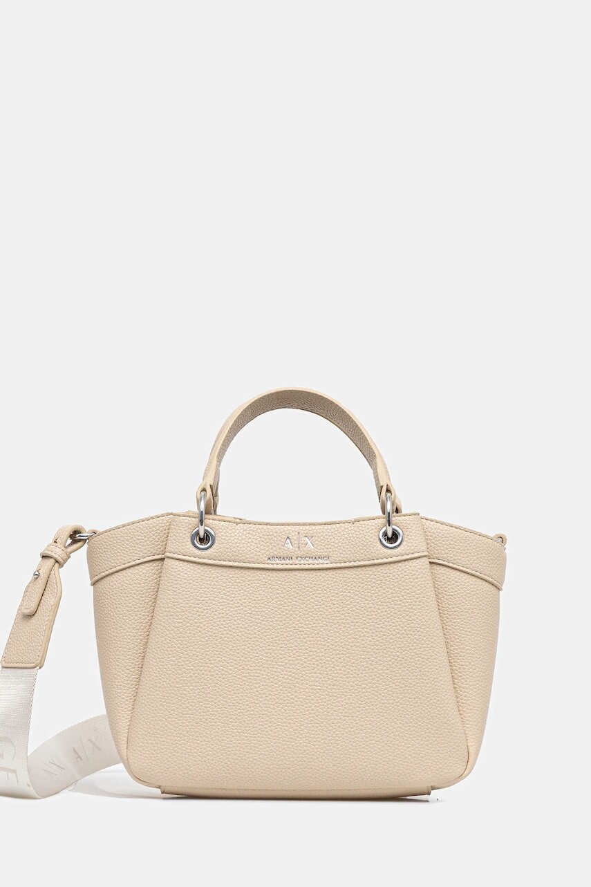 Kabelka Armani Exchange béžová farba, 942927 CC783
