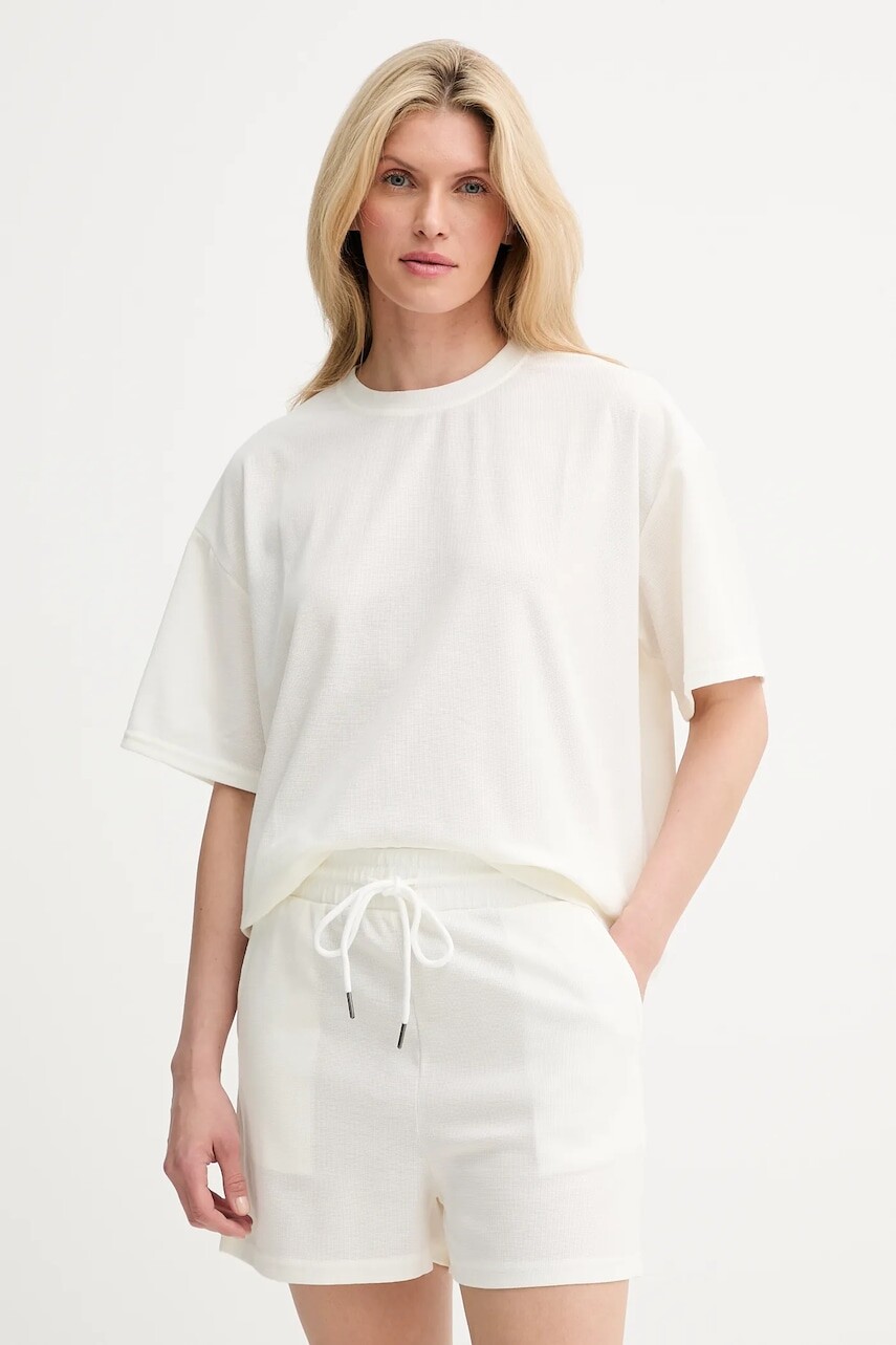 Tričko a šortky Answear.LAB biela farba