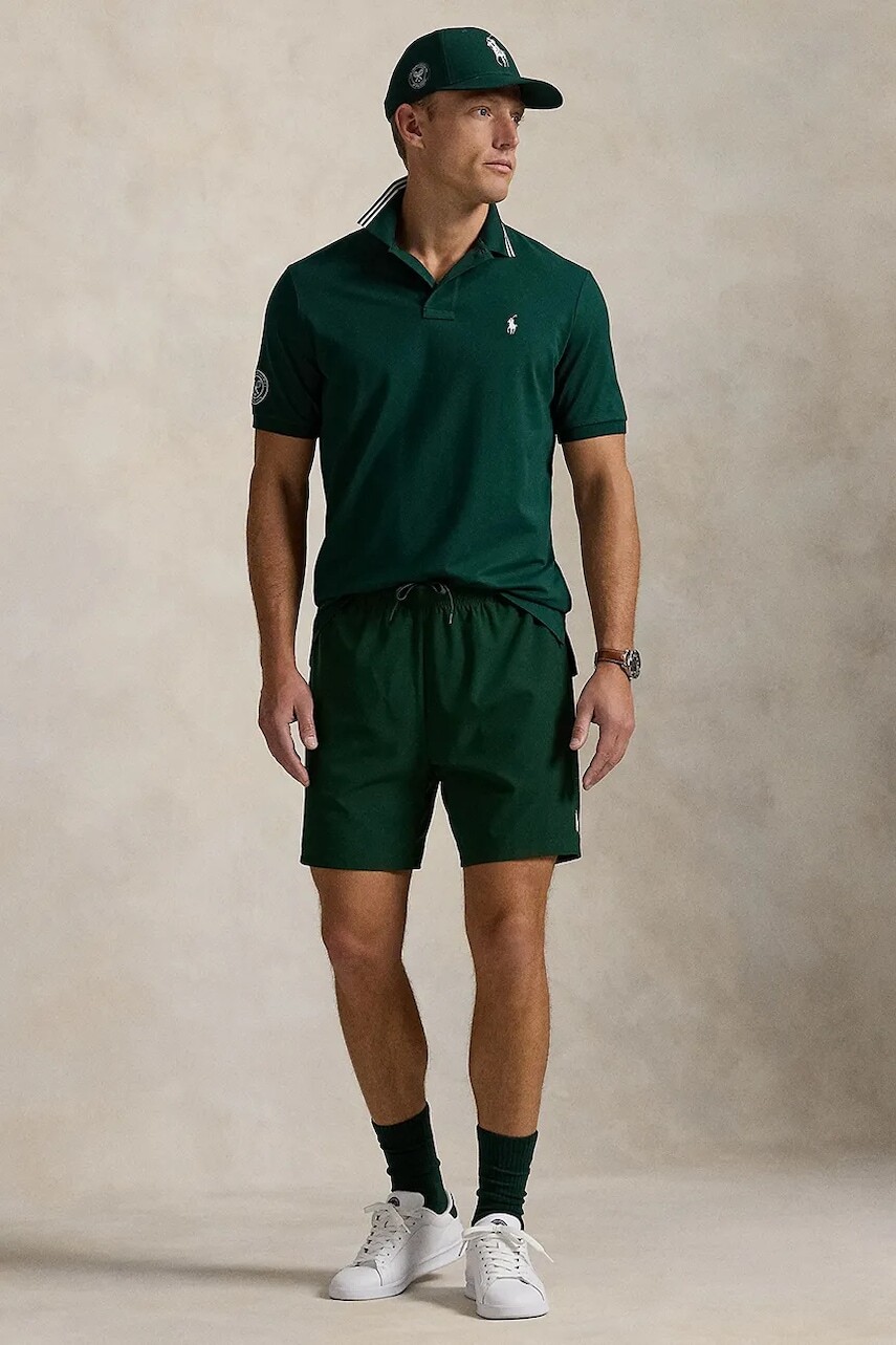 Šortky Polo Ralph Lauren Wimbledon Collection zelená farba, 710939539