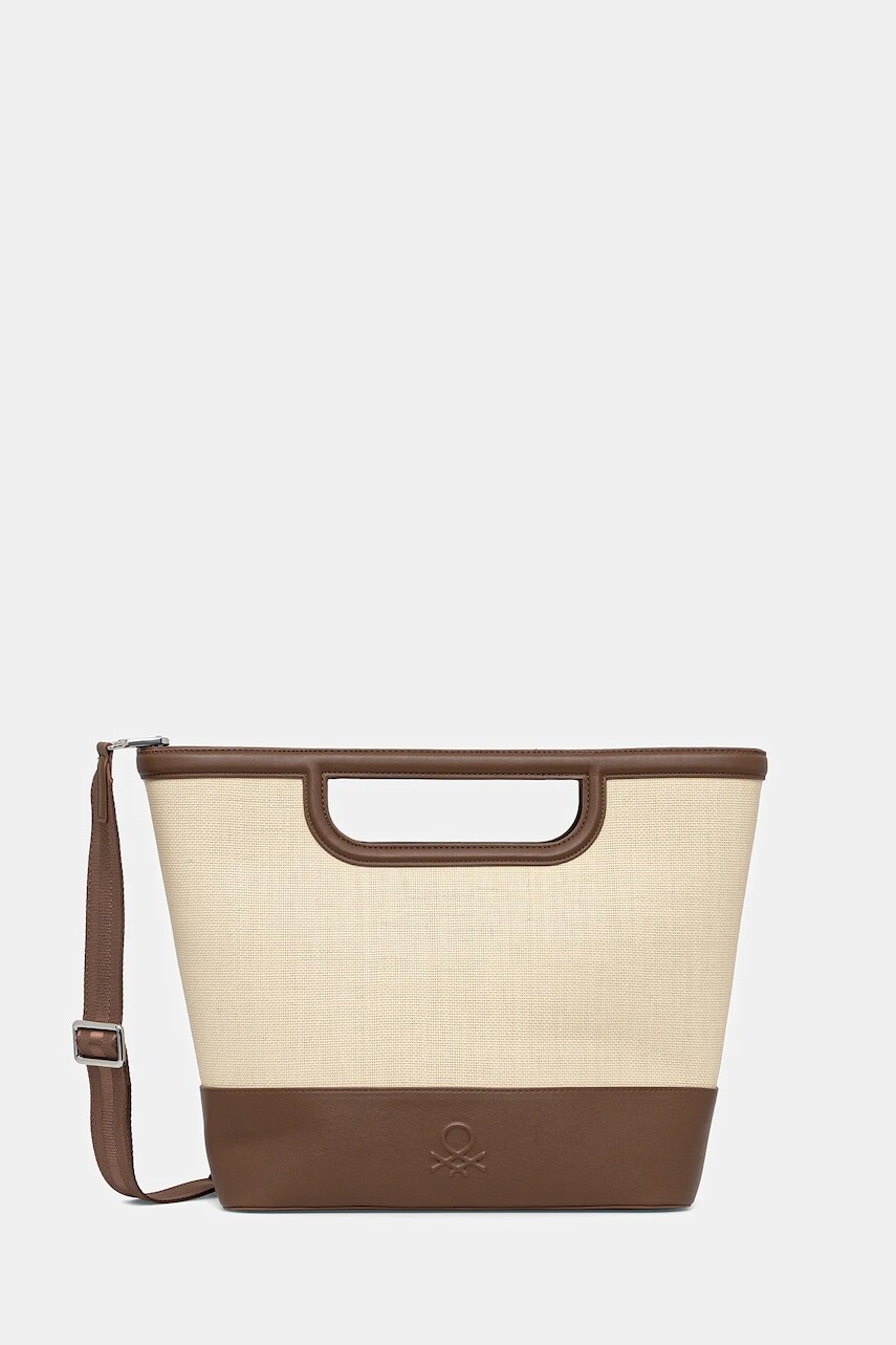 Kabelka United Colors of Benetton hnedá farba, 67O1DY07S