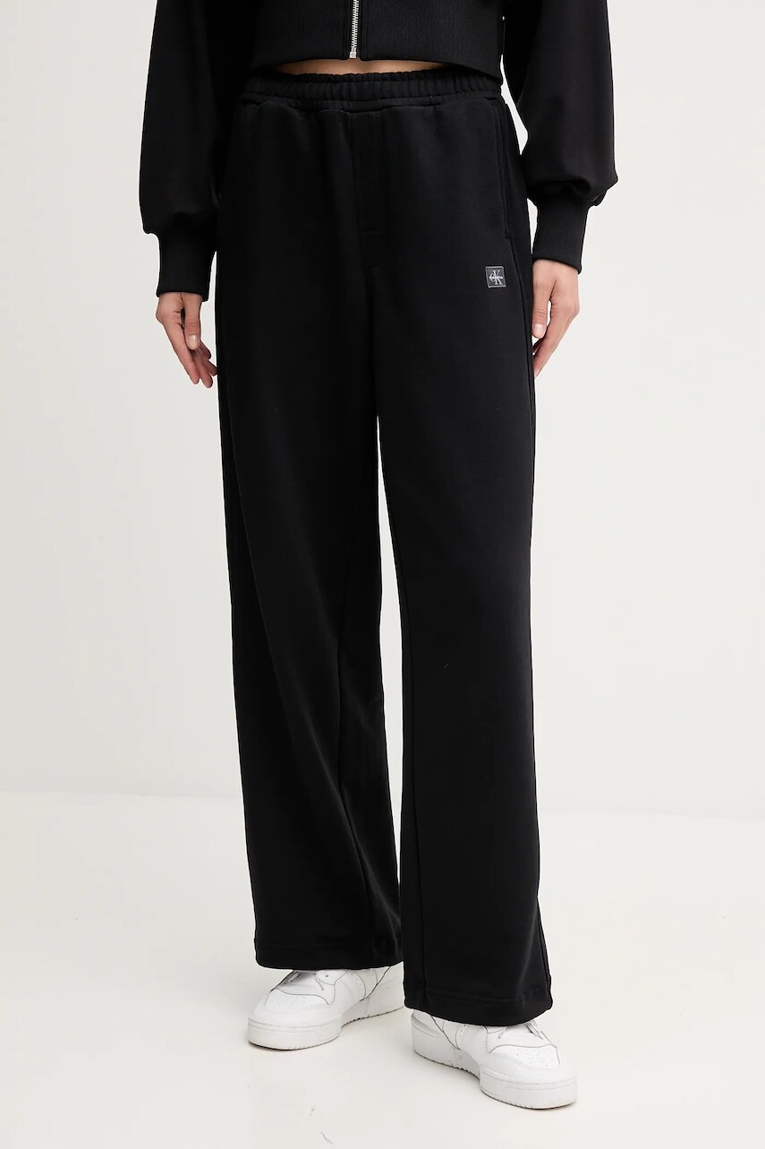 Tepláky Calvin Klein Jeans čierna farba, jednofarebná, LV047C249G