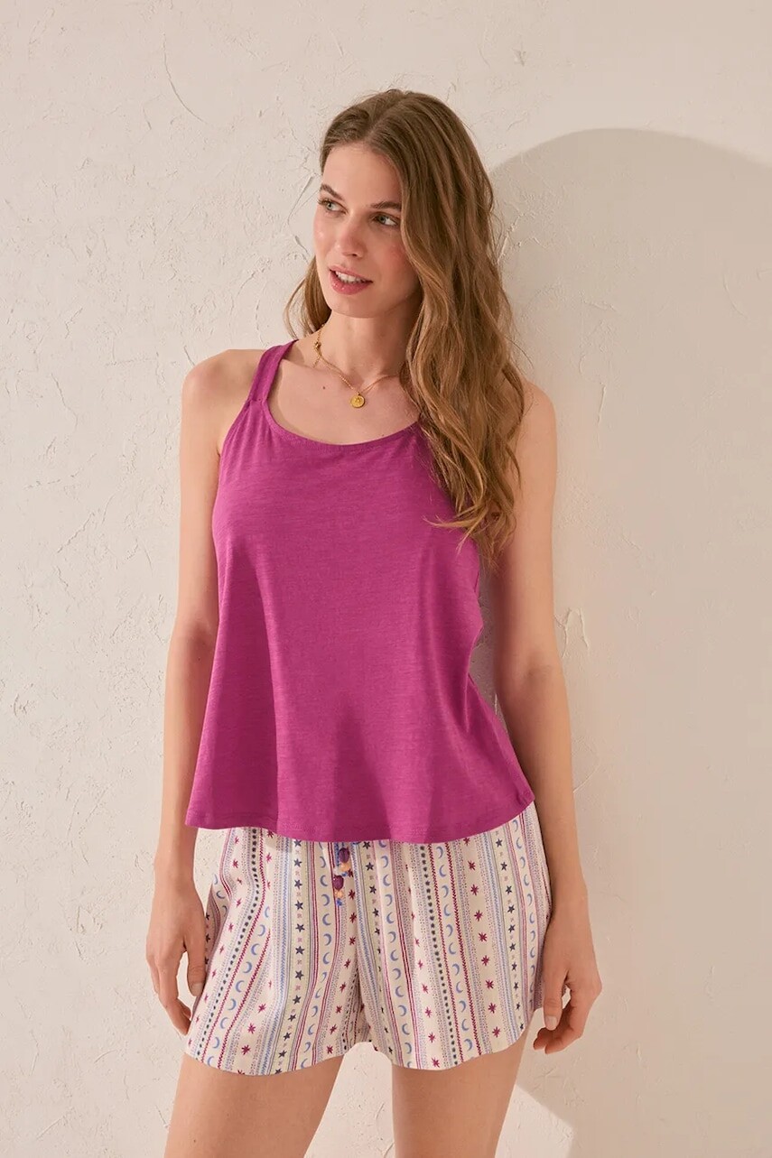 Pyžamové šortky Women'secret dámske, biela farba, 3709676