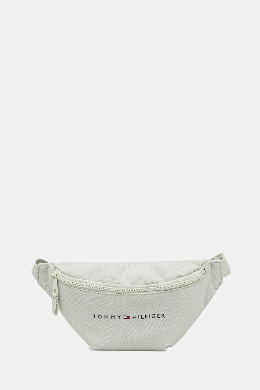 Detská ľadvinka Tommy Hilfiger zelená farba, AU0AU01614