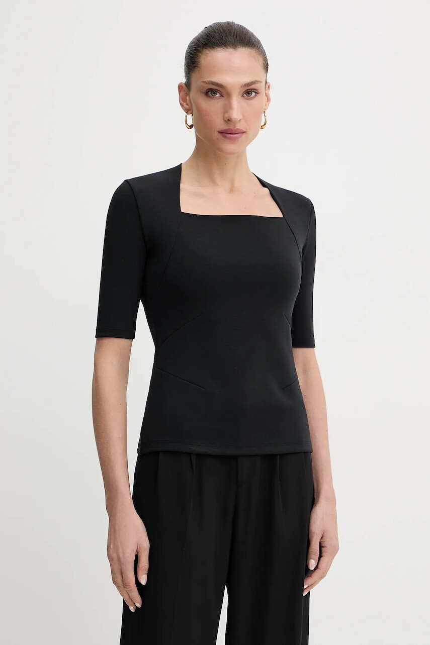 Tričko BOSS dámske, čierna farba, 50541894