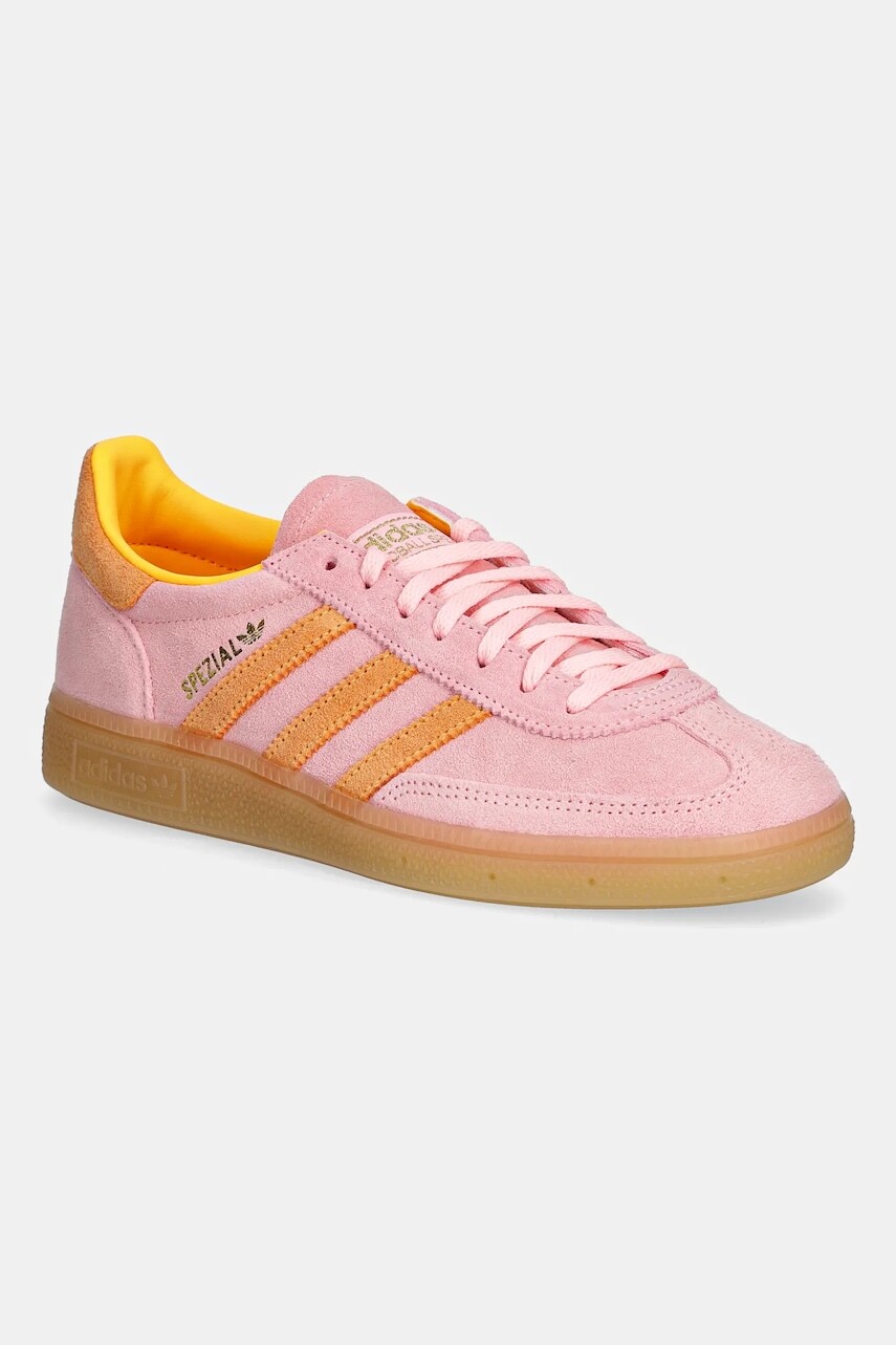 Semišové tenisky adidas Originals Handball Spezial ružová farba, JR3606