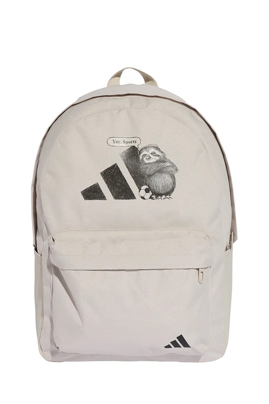 Ruksak adidas béžová farba, veľký, s potlačou, JX9075