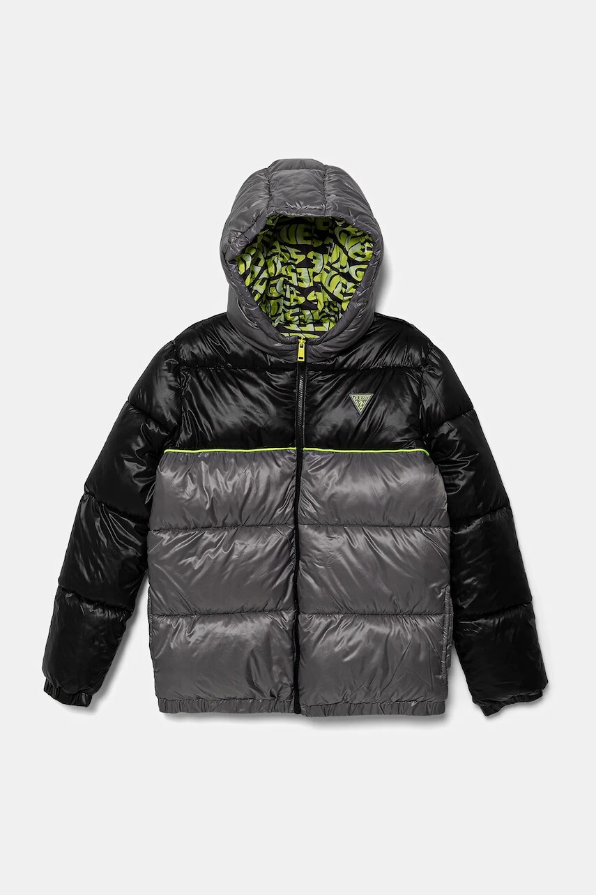 Detská bunda Guess šedá farba, L5YL00 WEGY0