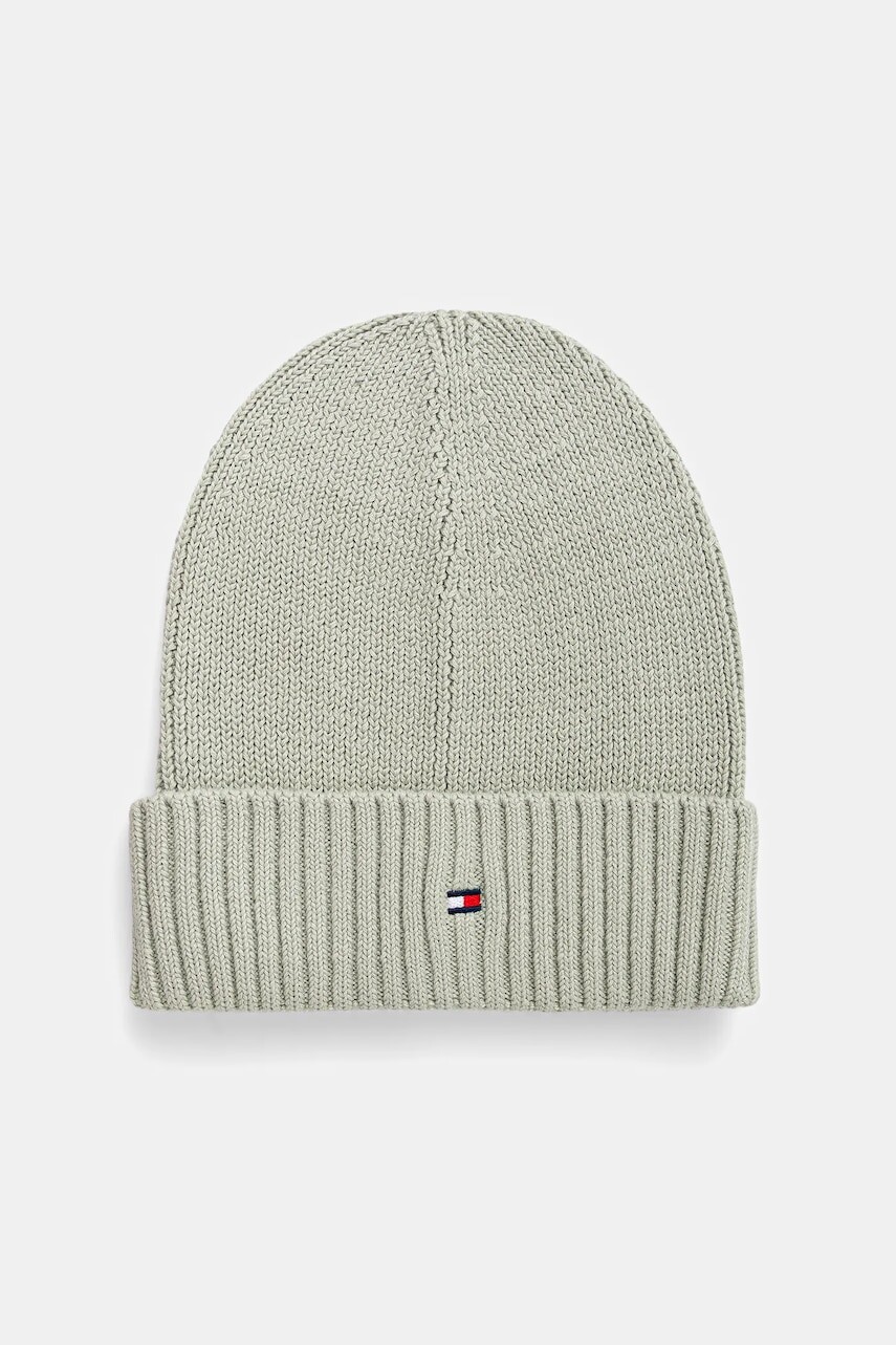 Detská bavlnená čiapka Tommy Hilfiger biela, bavlnené, AU0AU01526