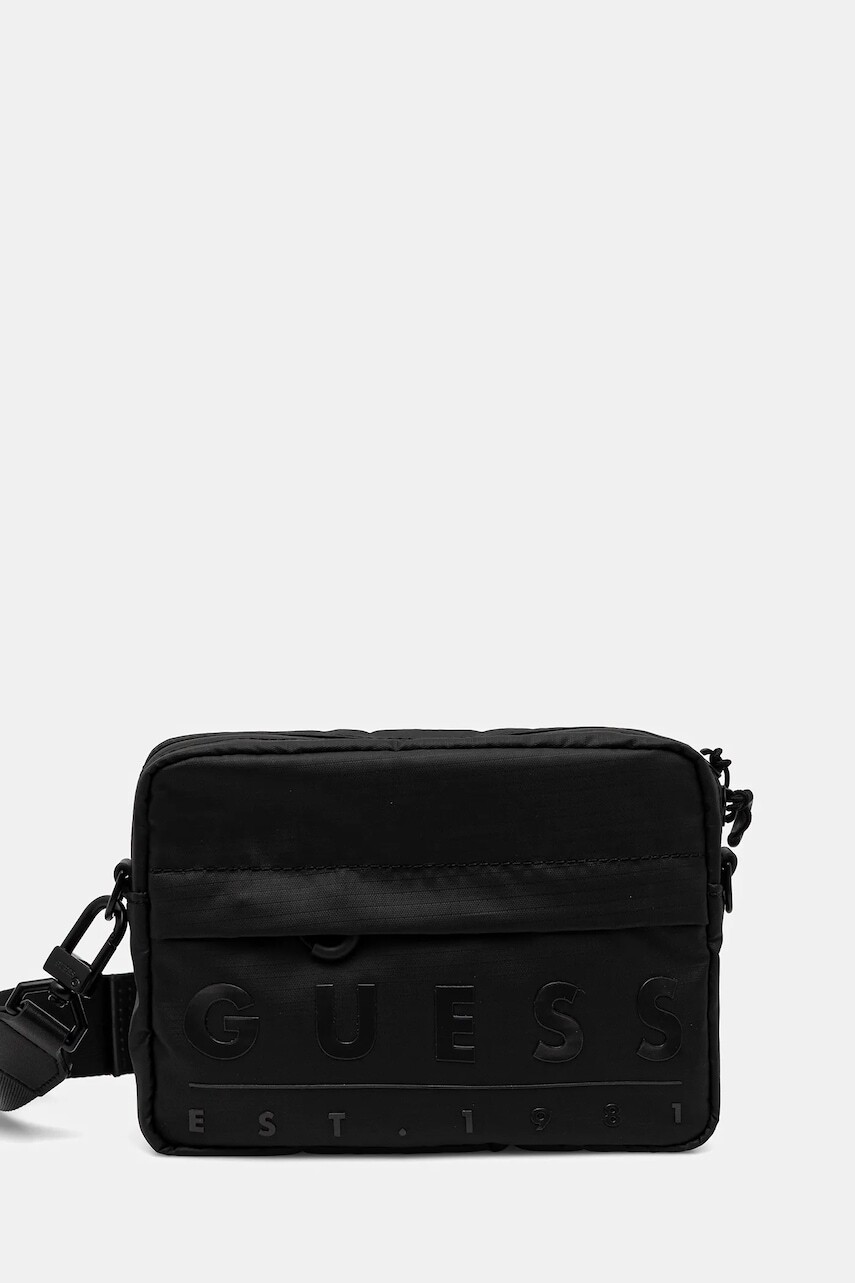 Malá taška Guess SONDRIO čierna farba, HMSOWU P5372