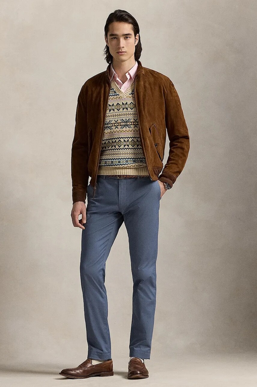 Nohavice Polo Ralph Lauren Slim Fit HDN Pant zelená farba, priliehavé, 710856719