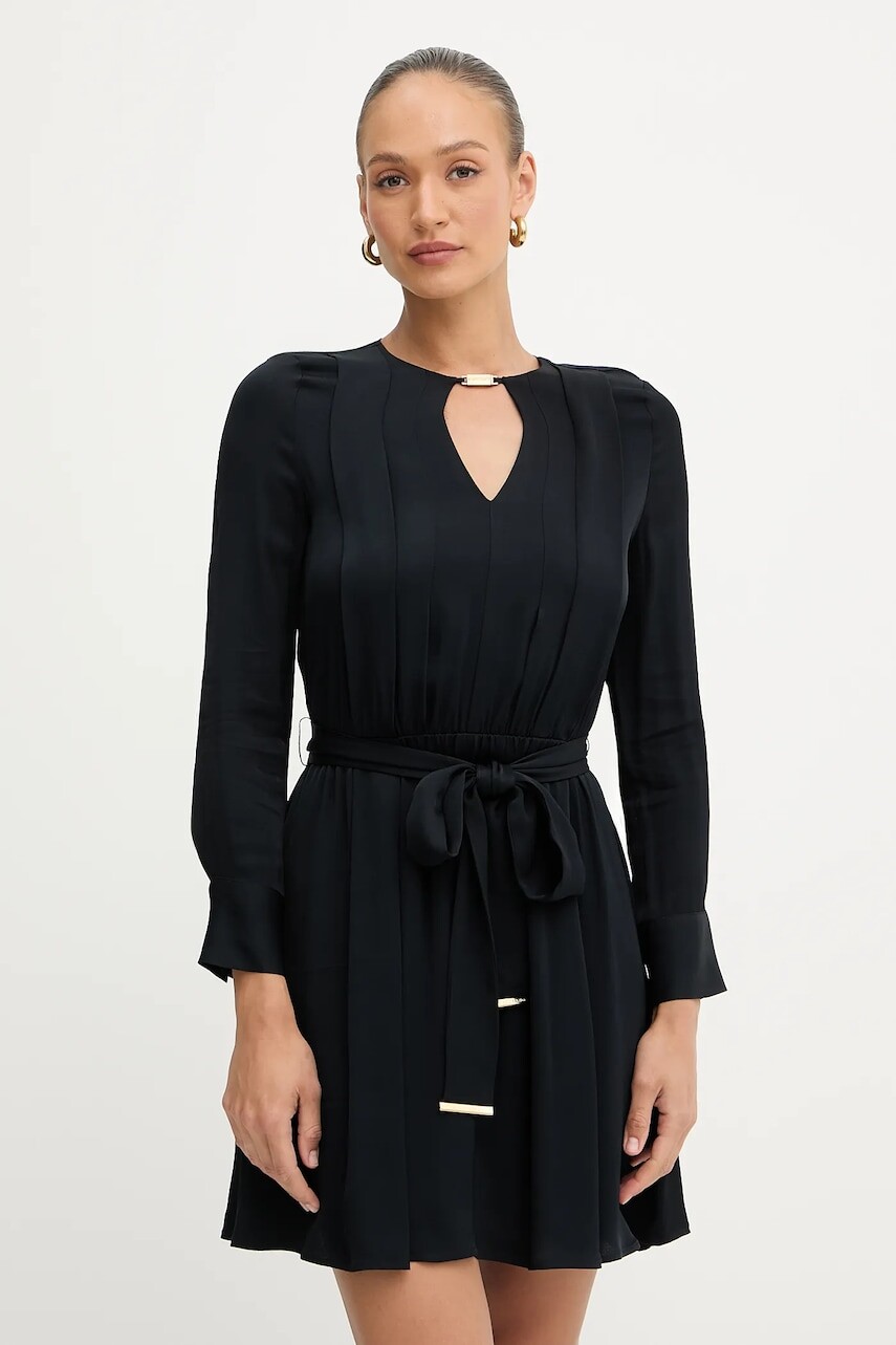 Šaty Marciano by Guess ANITA čierna farba, mini, áčkový strih, 5YGK33 7356A