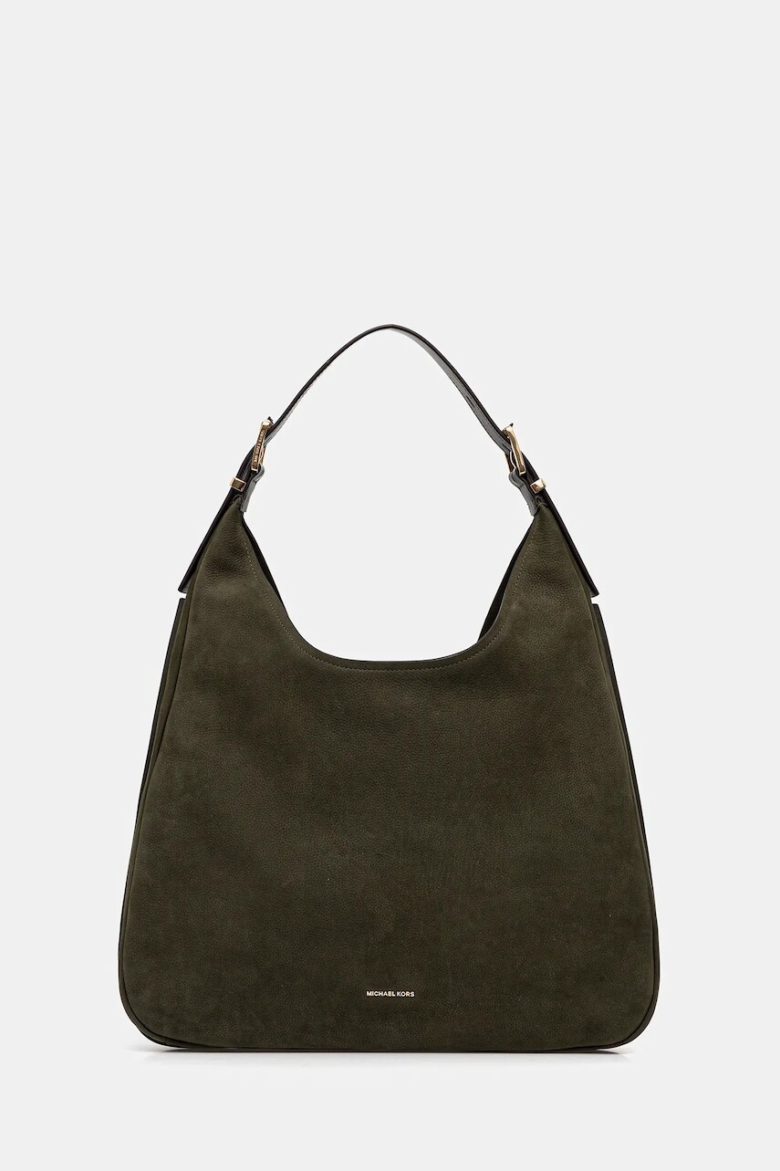 Kožená kabelka MICHAEL Michael Kors NOLITA hnedá farba, 30F4GY5H3T