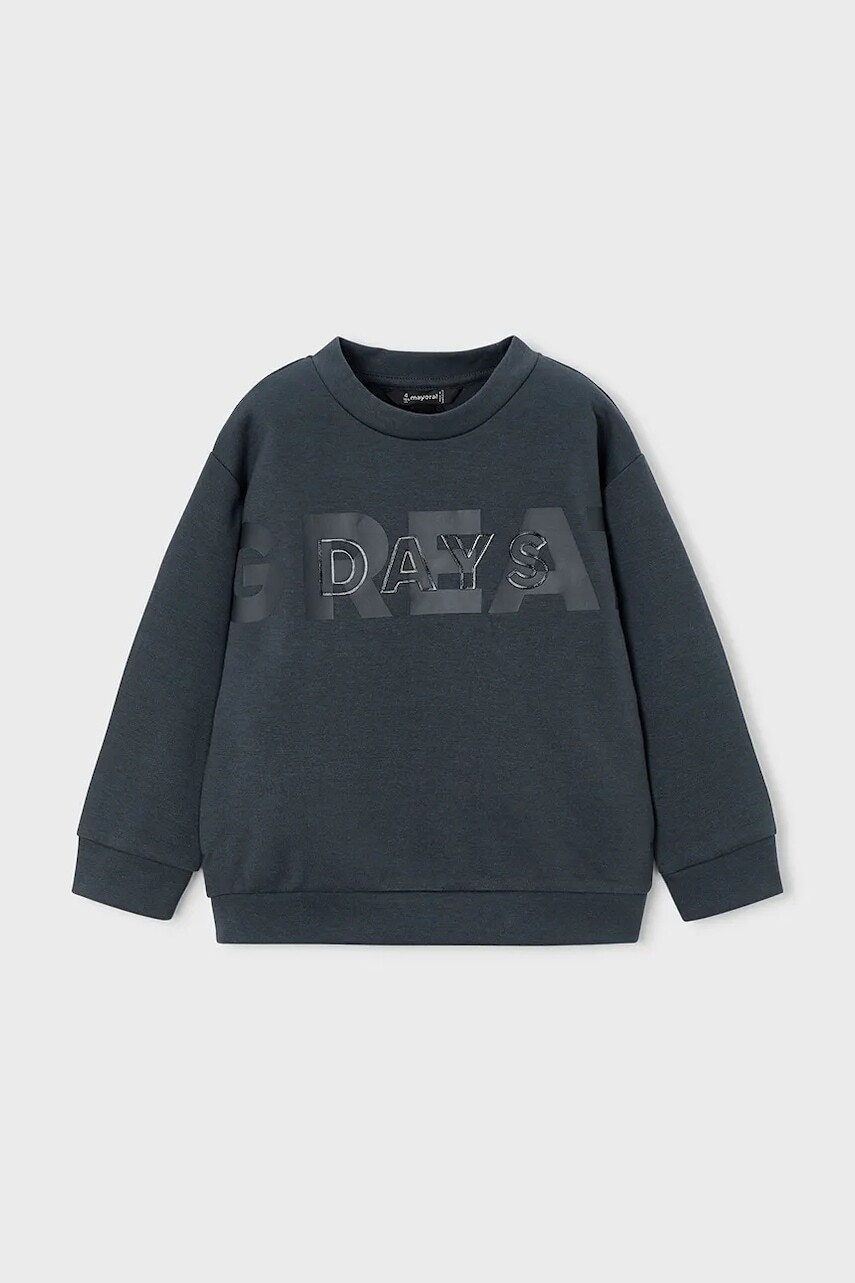 Mikina Mayoral čierna farba, s potlačou, 4406