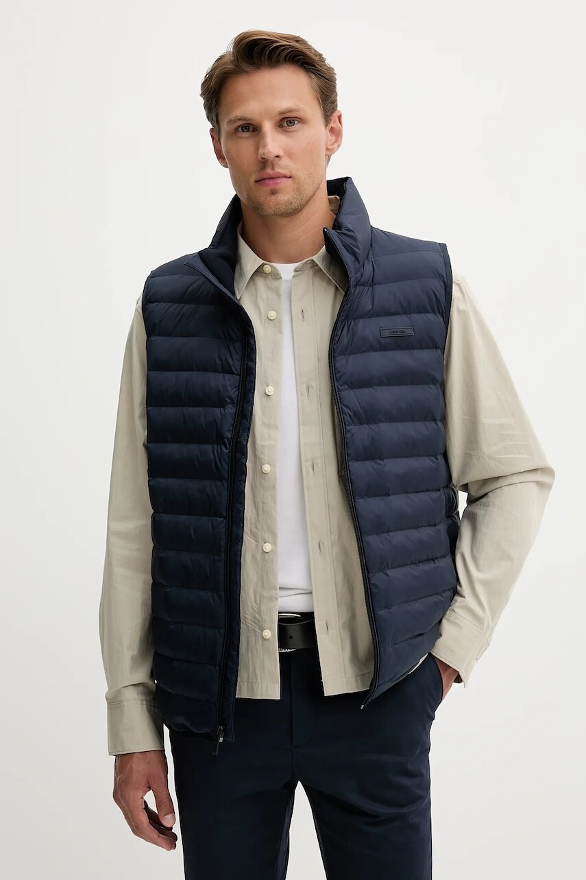 Vesta Calvin Klein tmavomodrá farba, prechodná, LV04LC509G