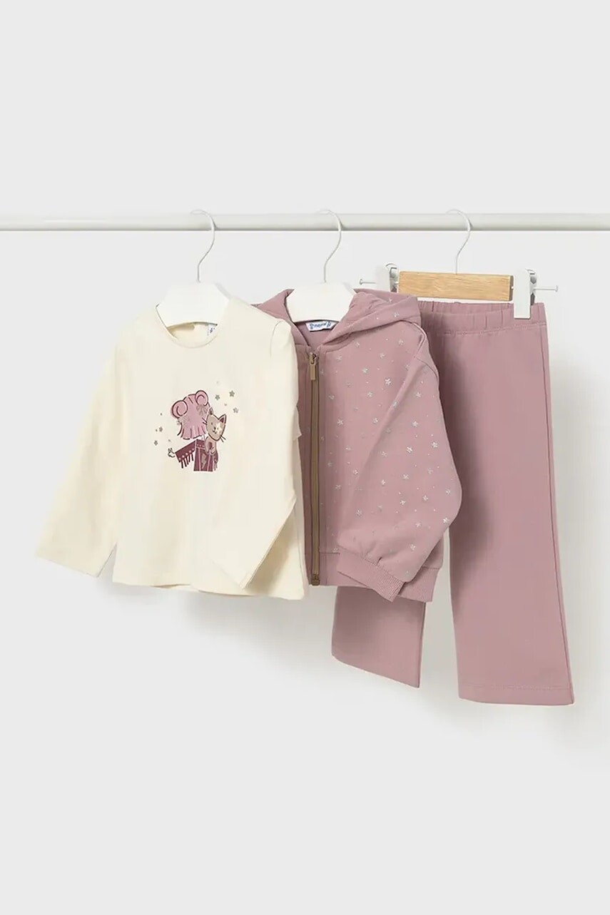 Detská tepláková súprava Mayoral ružová farba, 2842