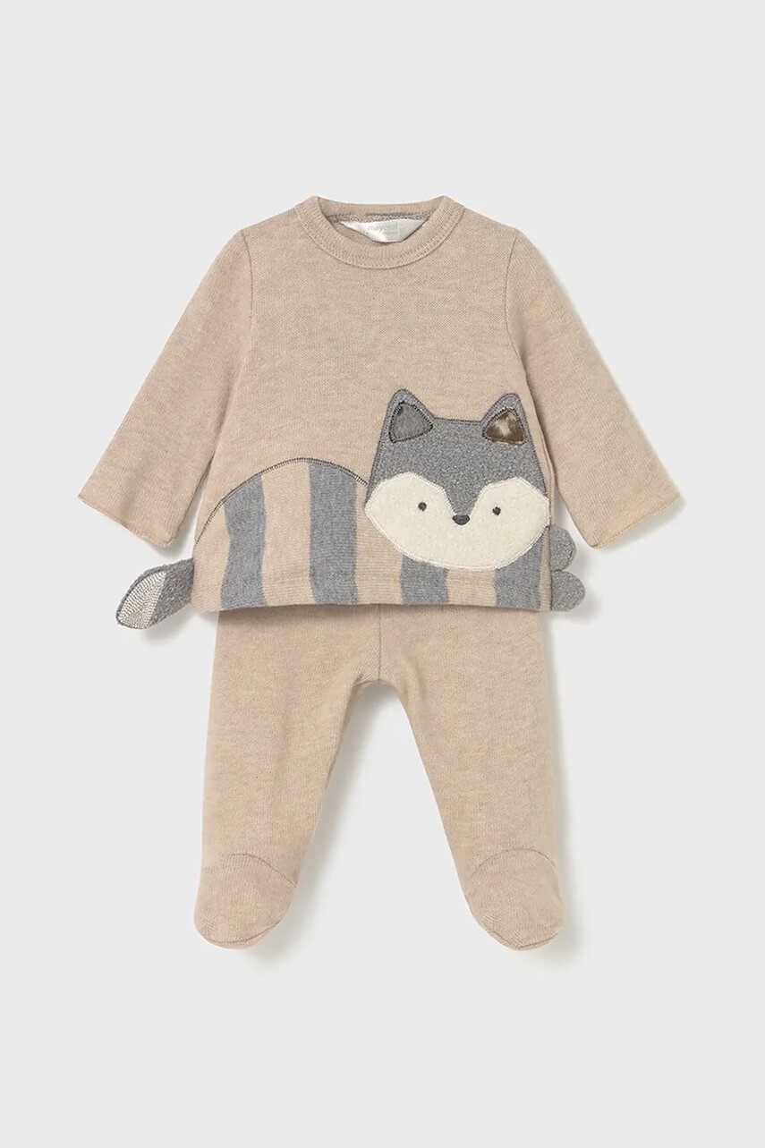 Sada pre bábätká Mayoral Newborn hnedá farba, 2558