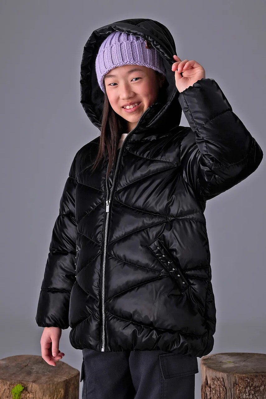 Detská bunda Mayoral čierna farba, 7436