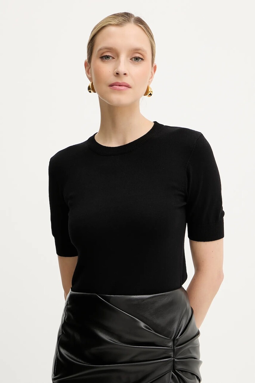 Tričko Silvian Heach ATLAM dámske, čierna farba, GPA25040MA