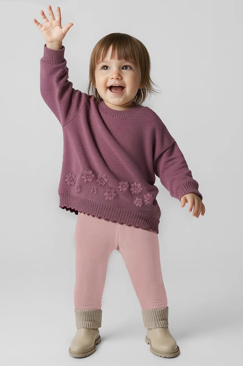 Legíny pre bábätká Mayoral ružová farba, jednofarebné, 727