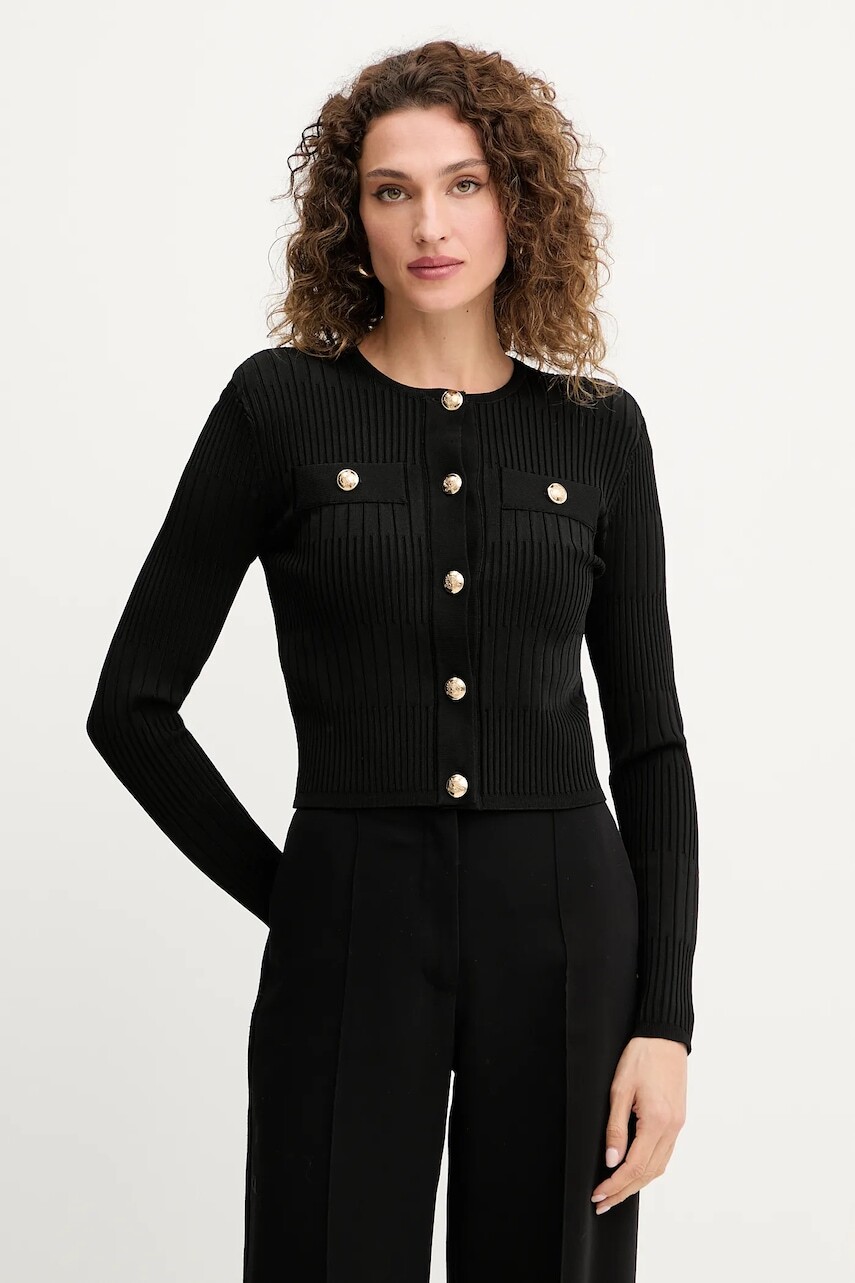Kardigán Marciano by Guess JANET čierna farba, ľahký, 5YGR32 5881Z