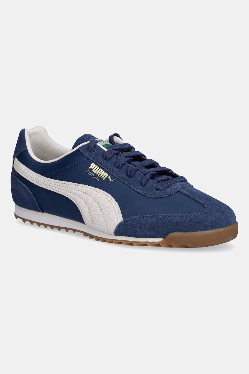 Kožené tenisky Puma Arizona Retro tmavomodrá farba, 402353