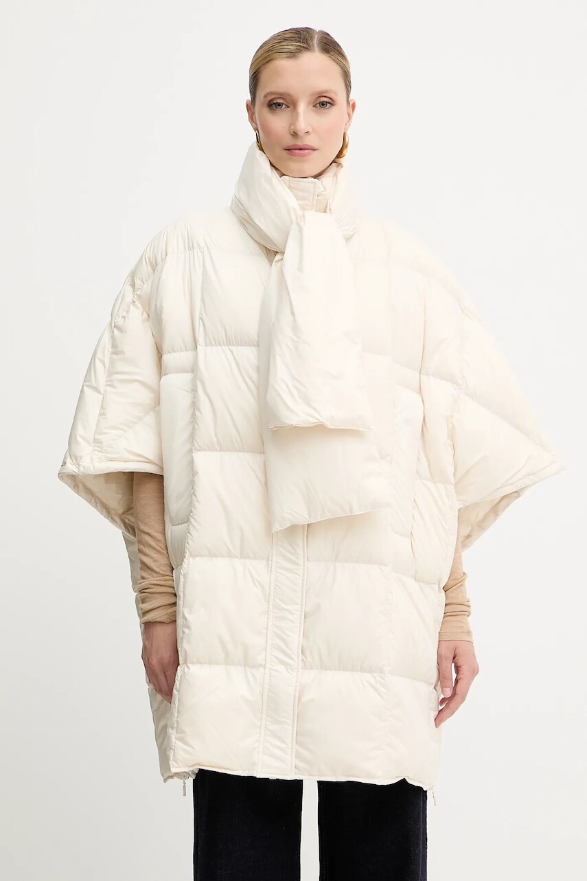 Páperová vesta Liviana Conti béžová farba, zimná, F5WW20