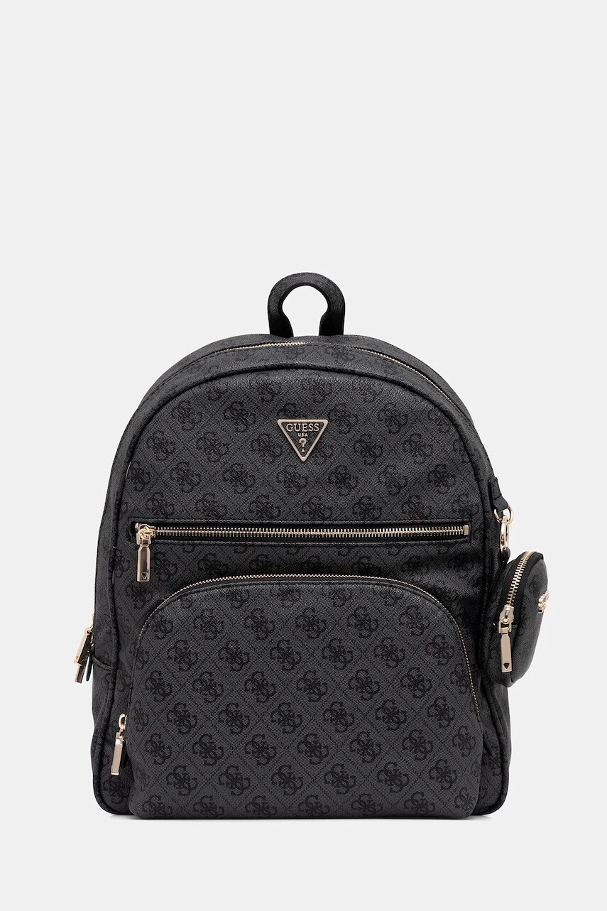 Ruksak Guess POWER PLAY dámsky, šedá farba, veľký, vzorovaný, HWSL71 24350