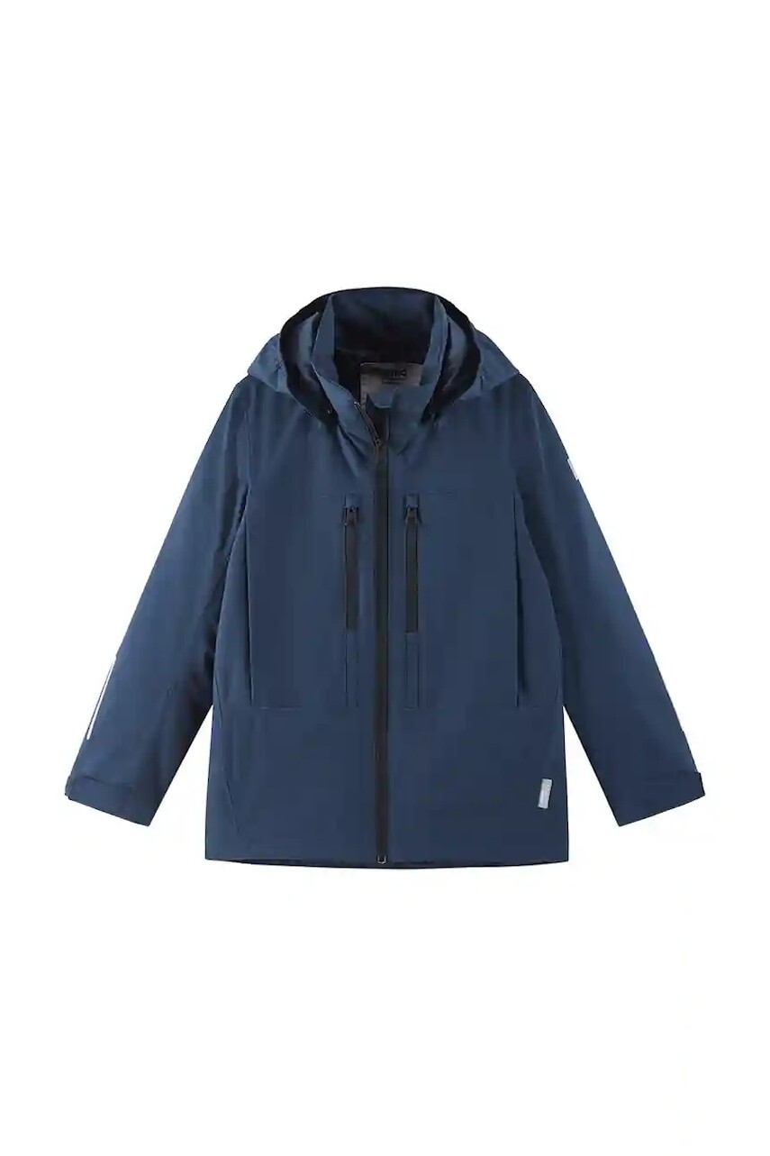 Detská bunda Reima Saarela tmavomodrá farba, 5100407A