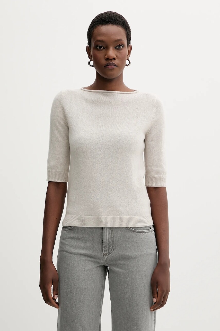 Kašmírový sveter Marella béžová farba, ľahký, 2523366271200