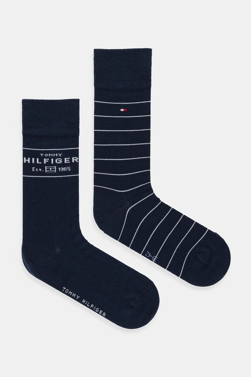 Ponožky Tommy Hilfiger 2-pak tmavomodrá farba, 701236634