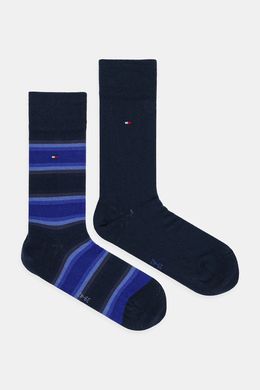 Ponožky Tommy Hilfiger 2-pak tmavomodrá farba, 701236312