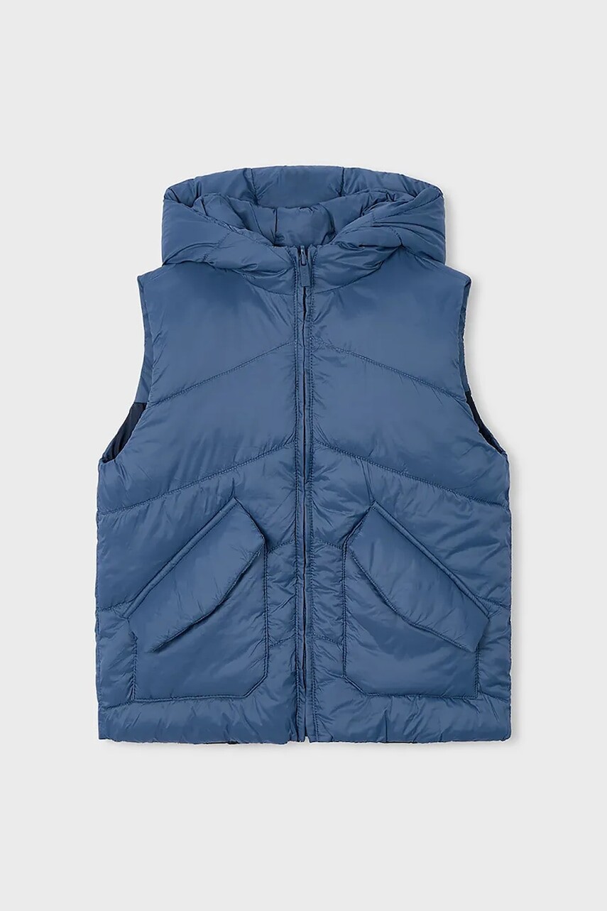 Detská obojstranná vesta Mayoral tmavomodrá farba, 4382