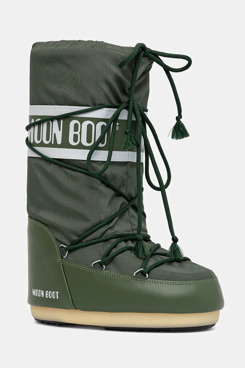 Snehule Moon Boot MB ICON NYLON zelená farba, 80D1400440 G016