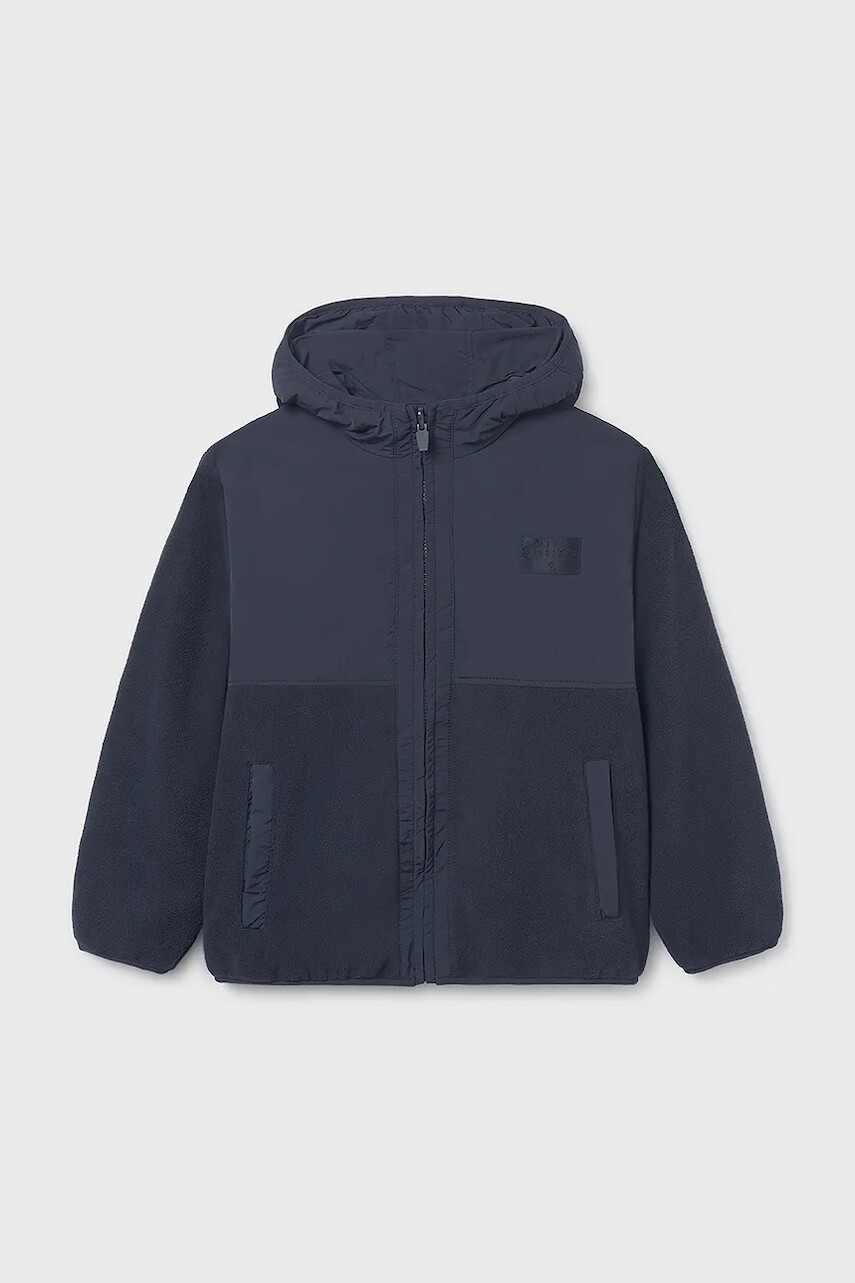 Detská obojstranná bunda Mayoral tmavomodrá farba, 7413