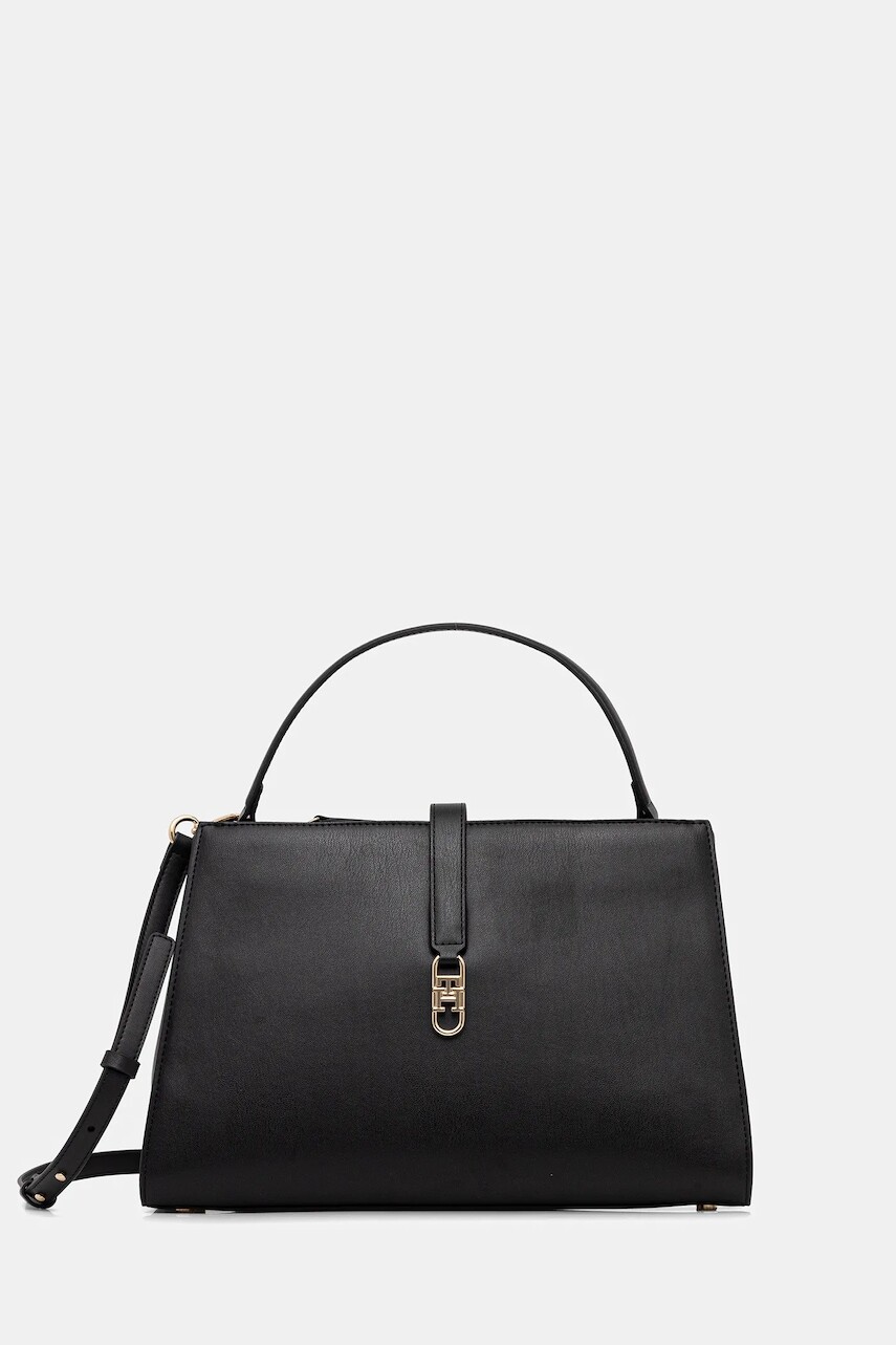 Kabelka Tommy Hilfiger čierna farba, AW0AW17724