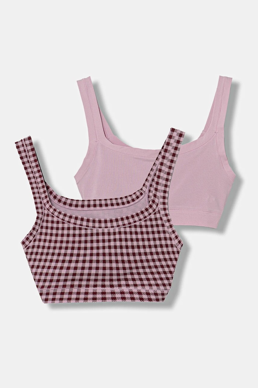 Detská podprsenka United Colors of Benetton 2-pak ružová farba, 3SH70R008