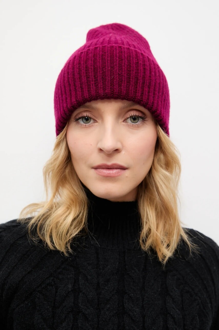 Vlnená čiapka Answear.LAB fialová farba