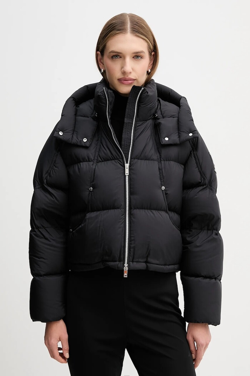 Páperová bunda MOOSE KNUCKLES Akai čierna farba, zimná, M35LJ130