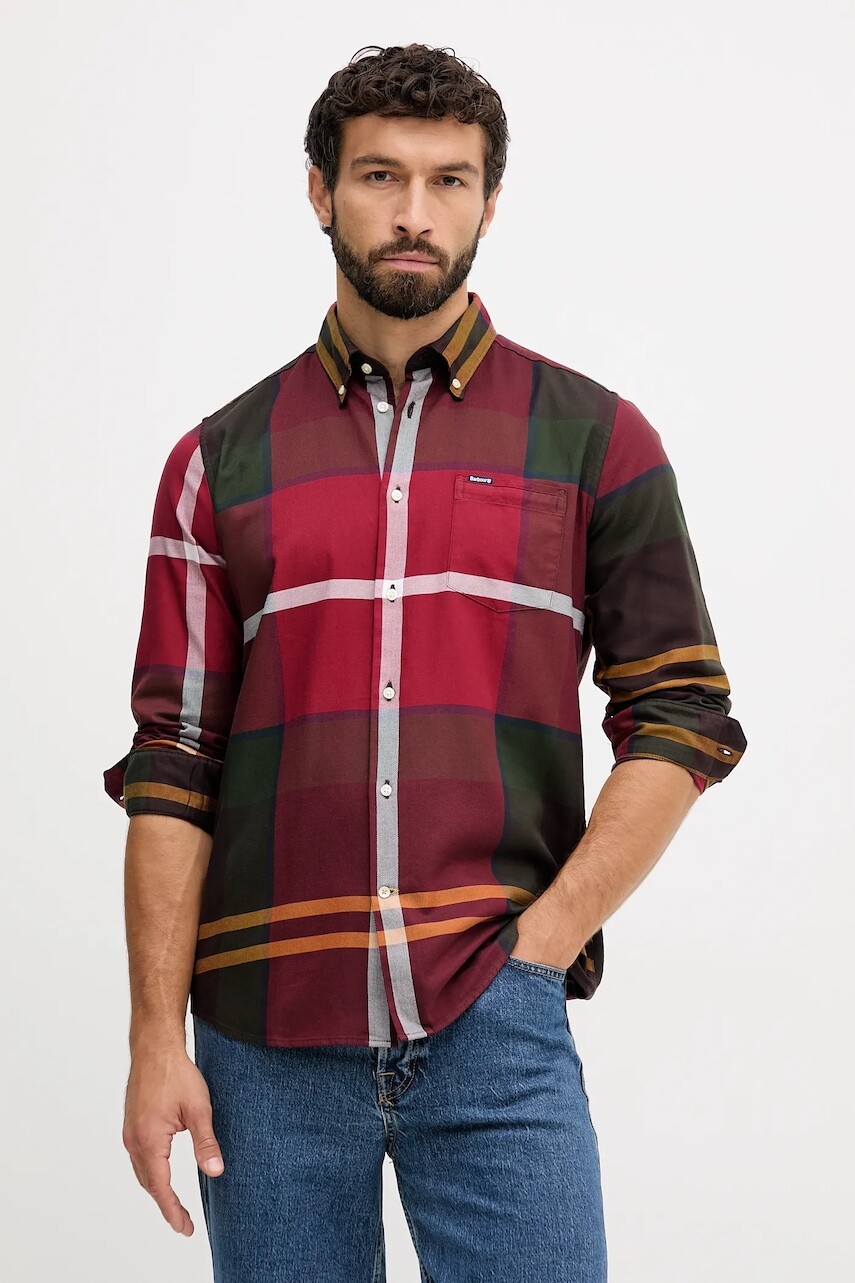 Bavlnená košeľa Barbour DUNOON viac farieb, regular, s golierom button-down, MSH4980