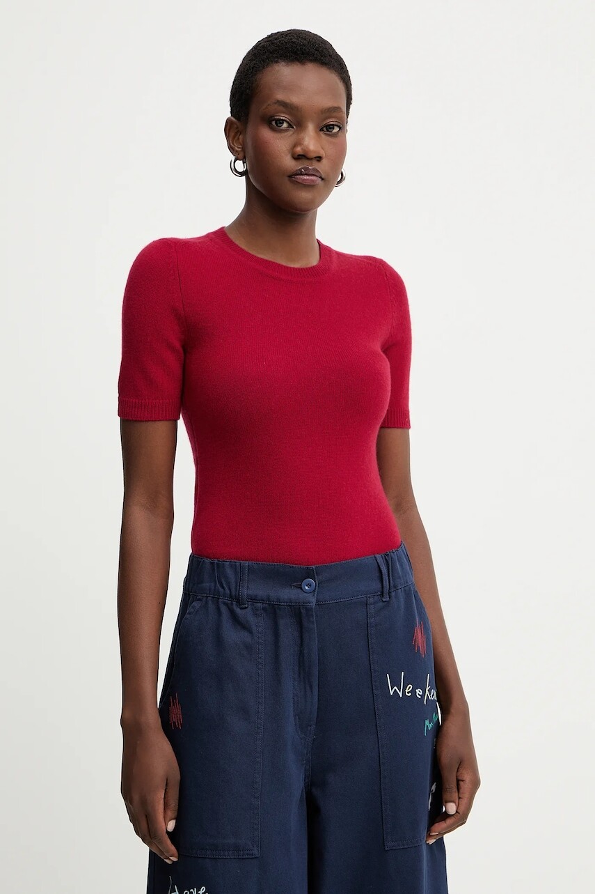 Vlnený sveter Marella červená farba, ľahké, 2523366424200