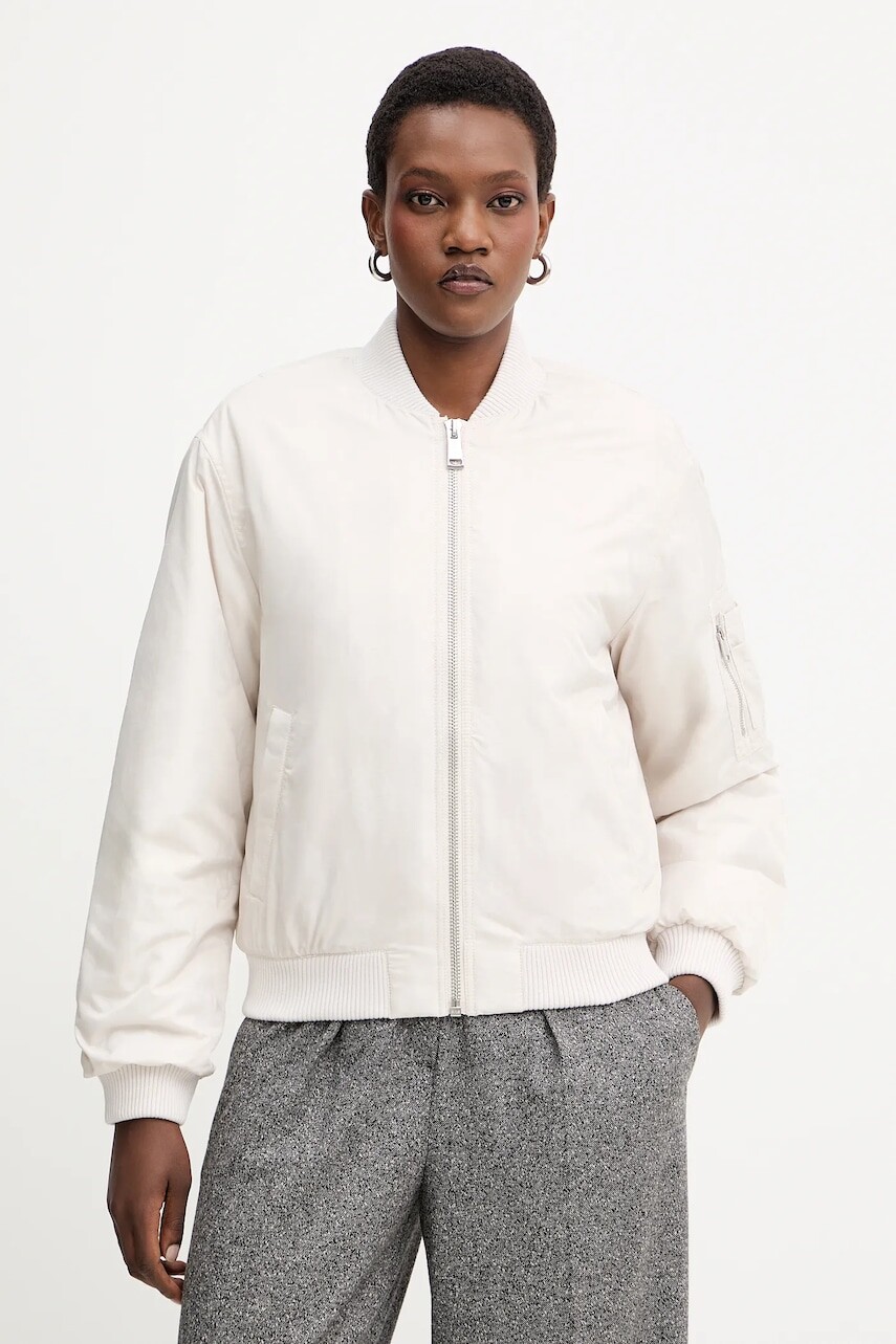 Bunda Guess PHILOMENE béžová farba, zimná, W5YL08 WHDK2