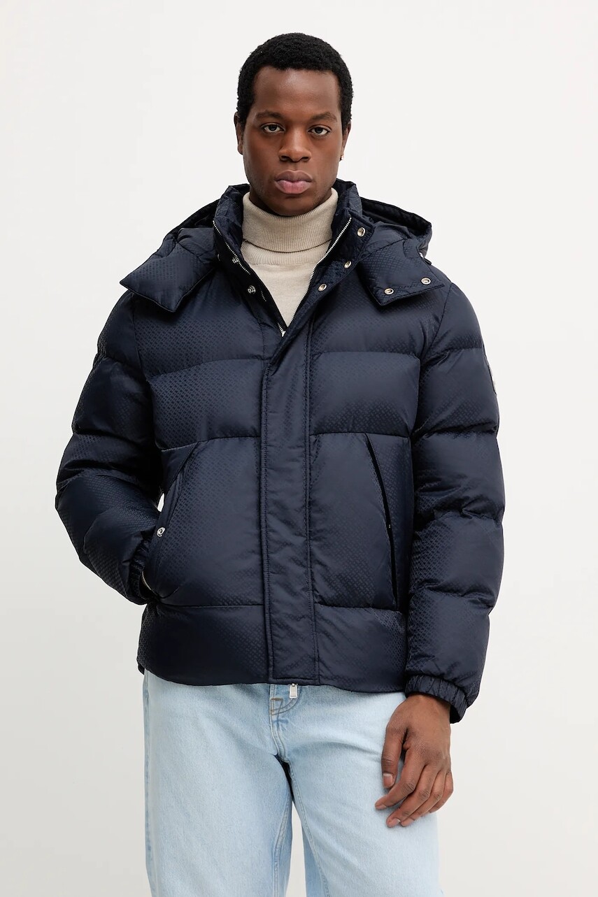 Bunda BOSS tmavomodrá farba, zimná, 50548727