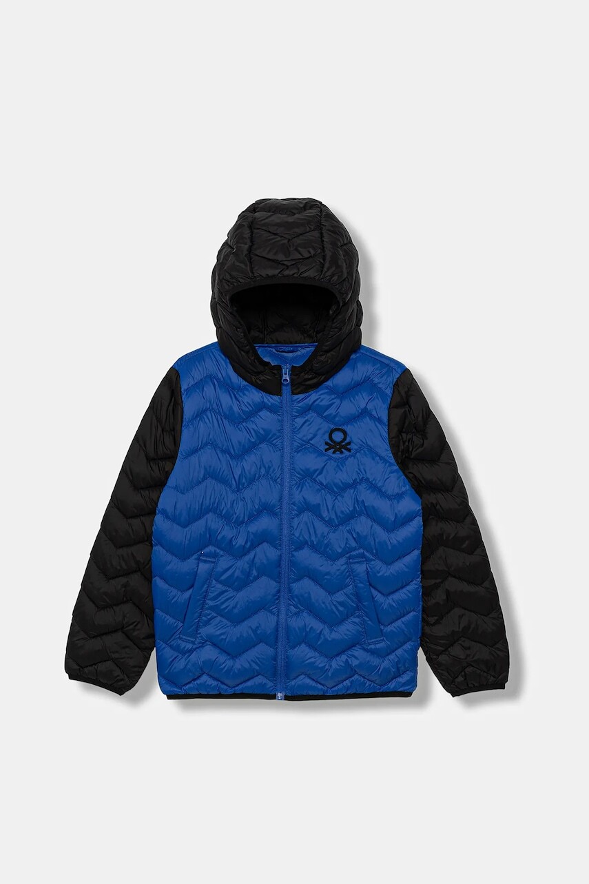 Detská bunda United Colors of Benetton modrá farba, 2TWDCN04V