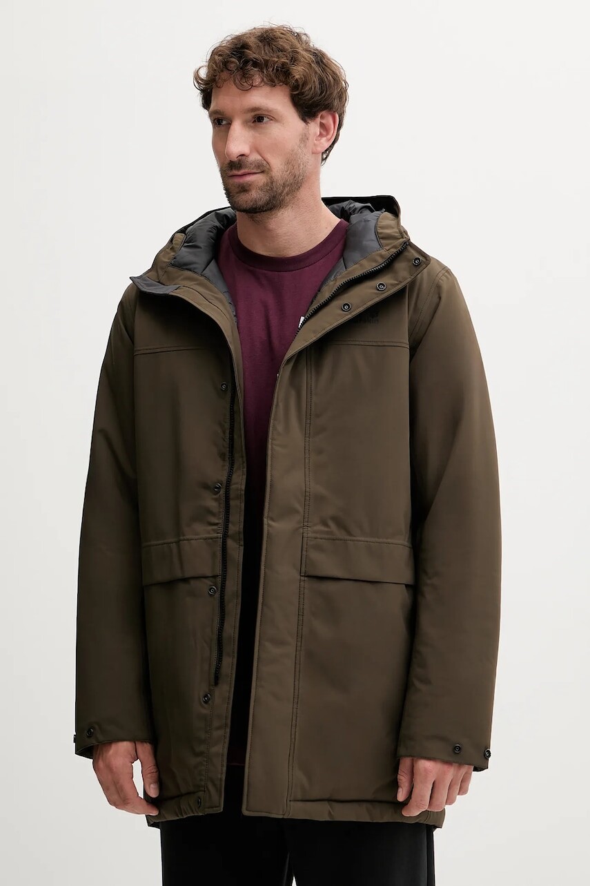 Bunda Jack Wolfskin COLD CAMP zelená farba, zimná, A65022