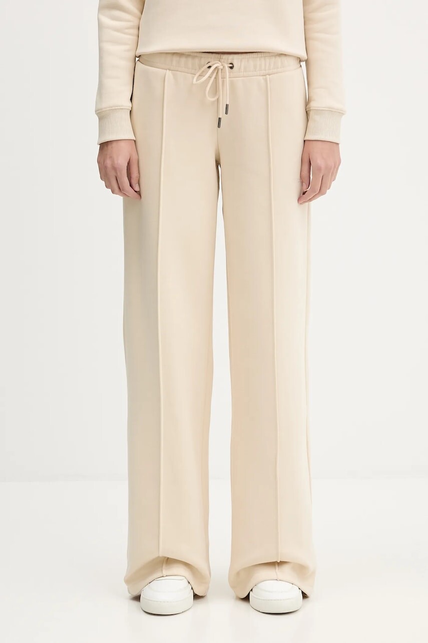 Tepláky Guess Jeans béžová farba, jednofarebné, W5BB04 KC811