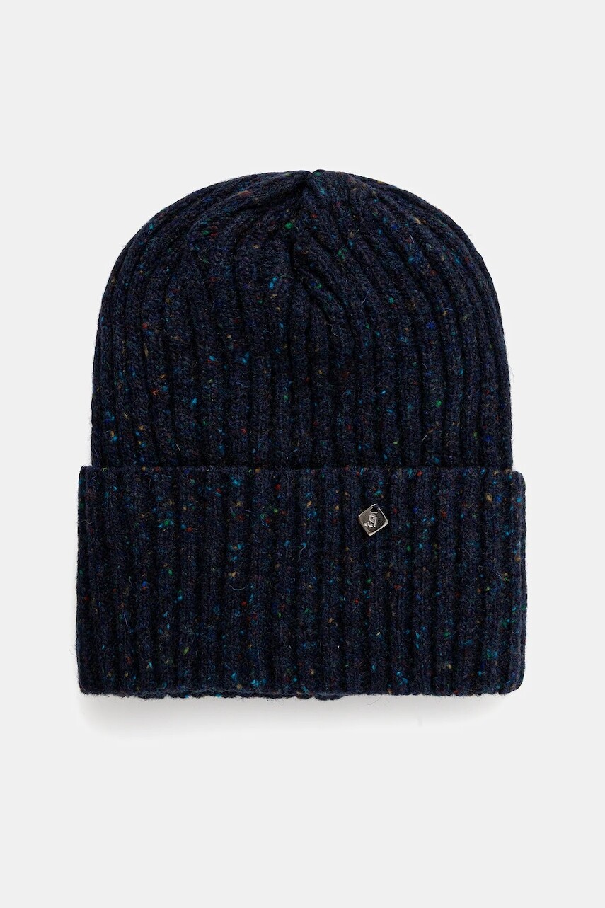 Detská vlnená čiapka Jamiks JANSE modrá farba, JZI096