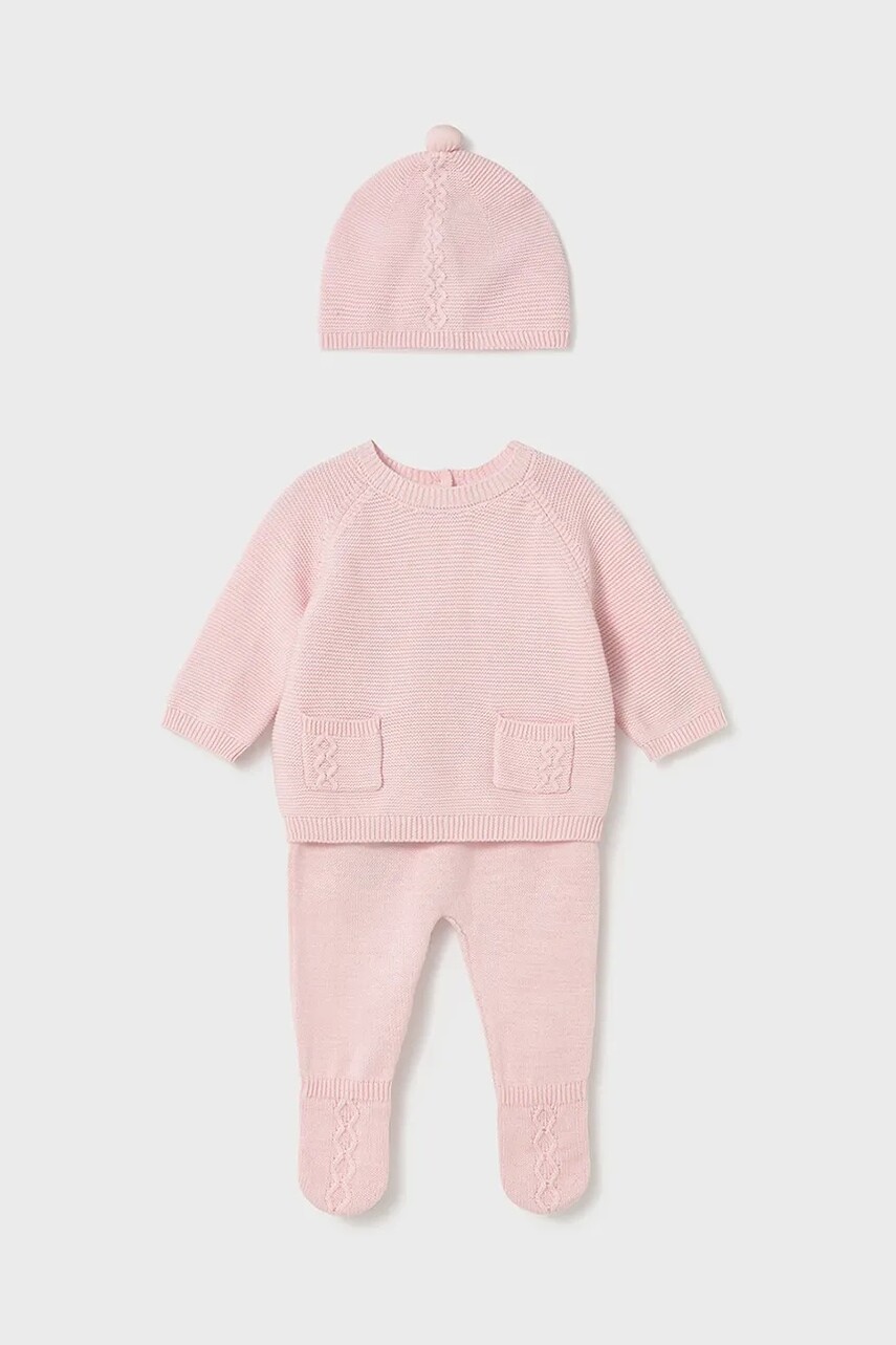 Sada pre bábätká Mayoral Newborn 3-pak ružová farba, 2564